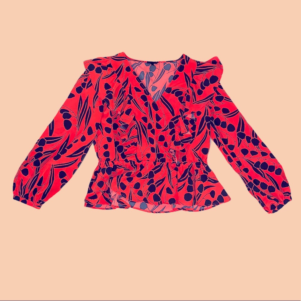 Black and red blouse